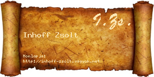Inhoff Zsolt névjegykártya
